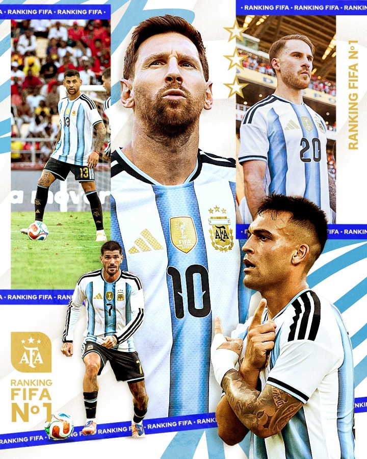 阿根廷被动升至FIFA第一！阿拉伯媒体：过去有一个诅咒阻止了国际足联的一号球员赢得世界杯